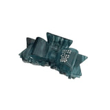 Daiiibabyyy  Cute Rhinestone Bowknot Hair Claw Elegant Shiny Acetate Shark Clip Headwear Geometry Small Hair Clip Female