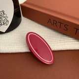 DAIIIBABYYY  -  Korean New Design Retro Bow Side Bangs Clip Temperament Acetic Duck Beak Clip Sweet Oval Shredded Hair Clip