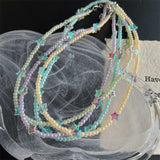 DAIIIBABYYY  -  Short star bead necklace