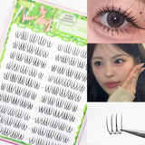 Daiiibabyyy  C Curl 7-11mm Eyelash Clusters Kpop Idol Girl DIY Eyelashes Extension U Shaped Lash Cluster Natural Long Fluffy False Lash