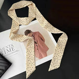 DAIIIBABYYY  -  Polka Dots Chiffon Transparent Breathable Sunscreen Shawl Female Summer Thin Long Beach Towel Sun Silk Scarf