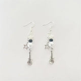 DAIIIBABYYY  -  Star Guitar Charm Earrings,Grunge,Y2K Fairy core Earrings ,Aesthetic Star Drop Earrings,2022 New Trendy Women Jewelry Gifts