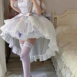 DAIIIBABYYY  -  Dai Lu Purple Princess Dress With Hair Clip Ribbon No Ribbon Super Immortal Wearing Princess Skirt Trail Adult Fairy Dress