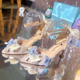 Daiiibabyyy  Women Heels Bridal Wedding Heel Lolita Pink Blue High Heels Shoes for Woman Party Shoes Woman Mary Jane Y2K Heel Elegant