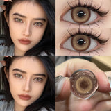 Daiiibabyyy  1 Pair Natural Color Contact Lenses Korean Brown Lenses Beauty Fashion Gray Lense Blue Lenses with High Quality Lens
