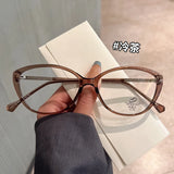 Daiiibabyyy  Material Eyeglass Frames for Men Cat Eye Shape Stylish Woman Eyeglasses Blue Light Blocking Glasses Frame