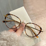 Daiiibabyyy  New Fashion Women's Glasses Frame Cat Eye Shape Anti Blue Light Glasses Women TR90 Material Computer Glasses