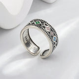 DAIIIBABYYY  -  New Arrival Trendy Flower Design Thai Silver Female Ring Jewelry For Women Christmas Gifts No Fade