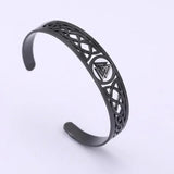 DAIIIBABYYY  -  Viking Stainless Steel Bracelets Valknut Nordic Triskelion Vintage Gothic Irish Knot Amulet Cuff Bangle for Men Women