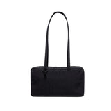 Daiiibabyyy  New Style Checkered Shoulder Bags Fashion Solid Color Simple Large Capacity Nylon Tote Canvas Travel Bag Unisex Storage Bag