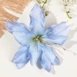DAIIIBABYYY  -  2/4/6 pcs Hawaiian Flower Hair Clips for Women Artificial Floral Hibiscus Lily Barrettes Hairpin Accessories Vacation Beach Gift