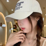 Daiiibabyyy  New Hats Sweet Cool Style Summer Sun Hats American Three Flower Baseball Cap For Women Korean Version Trendy Brand Hat For Men