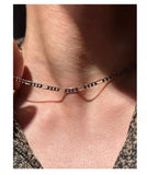 Daiiibabyyy  High Quality Titanium Steel Figaro Chain Men's Basic Versatile Necklace  Trendy for Men Women Hip Hop  Party Jewelry Gift