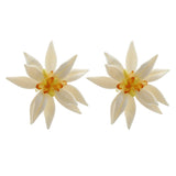 Daiiibabyyy  Exaggerated Earrings Necklace Flower Resin Crystal Necklace Chinese Style Fashion Clavicle Chain Niche Temperament Bracelet