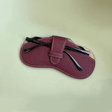 DAIIIBABYYY  -  Portable Glasses Case Soft Leather Sunglasses Pouch Fashion Glasses Bag Eyewear Organizer Pouch Travel Sunglasses Box