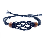 DAIIIBABYYY  -  Crystal Bracelet Holder Cage Cord for Crystal Quartz Bracelet Cord Empty Stone Holder DIY Bracelet Jewelry Making Holder