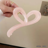 Daiiibabyyy  13cm Large Hair Clip For Thick Hair Claws Crab Girls Curly Transparent Coffee Hairpin Clamps Women Korean Ponytail Accessories