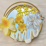 DAIIIBABYYY  -  10pcs multi-color hollow star BB clip, frangipani, wave grab clip combination set, washing tray hair shark clip hair ornament