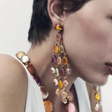 New Resin Tassel Earrings for Women Jewelry