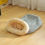 DAIIIBABYYY  -  Warm Cat Sleeping Autumn Winter Warmth Tunnel Cat Nest Wool Warmth Cat Comfortable Semi Enclosed Cute Dog Nest Cat Accessories