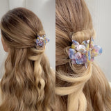 Daiiibabyyy  Three Dimensional Clip High-Grade Flower Acetate Hairpin Girly Exquisite Shark Clip