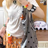 Daiiibabyyy  New Streetwear Fashion Dots Handbags Casual All Match Travel Underarm Bag Y2k Aesthetic trendy Women Simple Shoulder Bags
