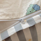 DAIIIBABYYY  -  Instagram Cartoon Cute Pure Cotton Four Piece Set, All Cotton Bed, Nantong Home Textile Quilt Cover, Student Three Piece Set,