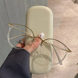 Daiiibabyyy  Round Shape Women Eyeglass Frames High Quality TR90 Material Man Glasses Blue Light Blocking Women's Glasses Frame