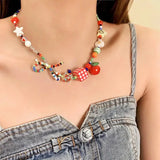 DAIIIBABYYY  -  Y2K Fashion Handmade Charm Bracelet for Women Kawaii Bowknot Star Colorful Beads Bracelet Cute Hand Chains Jewelry Accessories