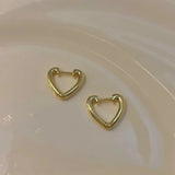 Daiiibabyyy  Luxury Top Quality Smooth Star Zircon Hoop Earrings for Women Girls Metal Chunky Sun Rhinestone Ear Buckle Punk Y2K Jewelry