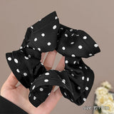 Daiiibabyyy  Elegant Ballet Satin Surface Wide Scrunchie Hair Band For Women Girls Sweet Hair Ornament Rubber Band Fashion Hair Accessories