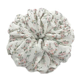 DAIIIBABYYY  -  Large Hair Band Elastic Chiffon Scrunchies Floral Print Malaysian Bunch Hair Tie Oversized Volumizing Malaysian Rubber Band