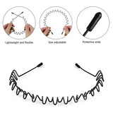 Daiiibabyyy  Fashion Wave Hairband for Mens Women Unisex Black Wavy Hair Head Hoop Band Sports Headband Hairband Hair Accessories Gifts