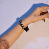 Daiiibabyyy  Vintage Punk PU Leather Rivet Bracelets Fashion Women Men Personality Braid Bracelet Spiked Bangle Y2K Goth Jewelry Accessories