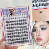 Daiiibabyyy  10rows Glue-free Curly Natural False Eyelashes Large Capacity Densely Upper And Lower Lash Extension Suitable For All Eye Types