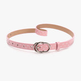 Daiiibabyyy  Vintage PU Leather Polka Dot Belt Millennial-Style Spicy Girl Retro Thin Belt Personalized Dopamine Y2K Belt Jeans Accessories