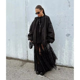 DAIIIBABYYY  -  Sexy Black Lace Long Skirt Women Y2K Streetwear Mesh Sheer Maxi Skirts Summer Dark Coquette Gyaru Harajuku Gothic Faldas