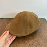 Daiiibabyyy  High Quality Forward Hat Men American Retro Big Head Circumference Hat Autumn Winter Suede Japanese Beret Women Cap