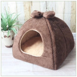 DAIIIBABYYY  -  Foldable Dog House Mat,Cat Litter Teddy Pomeranian Puppy Tent Kennel Nest,Small Medium Dog Chihuahua Mongolian Yurts,Pet Bed