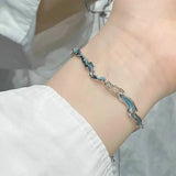 DAIIIBABYYY  -  Elegant Crystal Flowers Bracelet For Women Y2K Sweet Girls Moon Cherry Blossom Bow Zircon Bracelets Luxury Designer Jewelry Gift