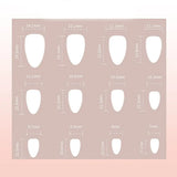 Daiiibabyyy  Manicure Long Almond False Nails French Detachable Press on Nails Nail Tips DIY