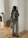 Daiiibabyyy  Autumn New Knitted Jacket Women  Anti-Aging Flower Casual Loose Layering Sweater Open Cardigan Fashion Ladies' Wear