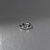 Daiiibabyyy  Sweet Ghost Cross Opening Rings for Women Unique Cute Finger Opening Adjustable Rings Couple Rings Fashion Jewelry Birthday Gift