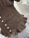 Daiiibabyyy  Hollow Out Solid Y2k V Neck Short Sleeve Single Breasted Lace-up Slim Women Shirt