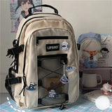 Daiiibabyyy  Large Capacity Travel Mochilas Mujer Preppy Style Mochila Student Bag Spacious Durable Backpack Unisex Bags for Woman
