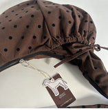 Daiiibabyyy  Streetwear Polka Dot Office Lady Shoulder Bag Women Canvas Drawstring Pleated Hobo Bags Y2k Aesthetic Handbags Crossbody Korean