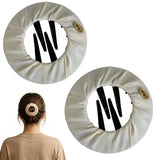 Daiiibabyyy  2pcs Flat Hair Clips for Women, Creaseless Non Slip Strong Hold Round Claw Clips, Hair Accessories for Thick & Thin Hair