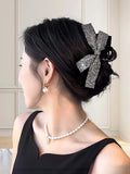 Daiiibabyyy  1 Pc Large Size Full-Pointed Butterfly Knot Hairpin for Capturing Hair Volume. Elegant and Sophisticated Hair Accessory for the