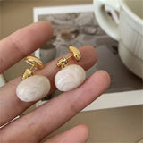 Daiiibabyyy  Exquisite Irregular Square Shinny Zircon Pearl Earrings for Women Light Luxury Sweet Stud Earrings Wedding Jewelry Accessories