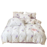 DAIIIBABYYY  -  A-class mother and baby cartoon washed cotton four piece set for bed, ins style bed sheets, duvet covers, dormitory duvet
